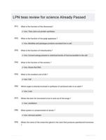 LPN teas review for science Already Passed