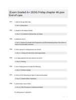 (Exam Graded A+ 2024) Friday chapter 46 psw End-of care