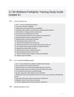 S-130 Wildland Firefighter Training Study Guide Graded A+