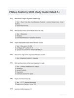 Pilates Anatomy Stott Study Guide Rated A+