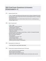 509 Final Exam Questions & Answers 2024(Graded A +).
