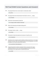 100 Final EXAM Correct Questions and Answers!