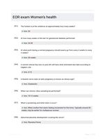 EOR exam Women's health