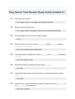 Ihop Server Test Review Study Guide Graded A+