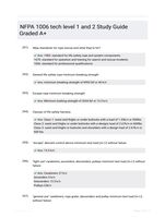 NFPA 1006 tech level 1 and 2 Study Guide Graded A+