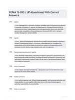 FEMA IS-200.c |45 Questions| With Correct Answers.