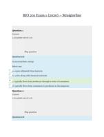 BIO 201 Exam 1 2024  Straigterline