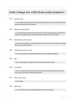 Collin College Gov 2306 Study Guide Graded A+