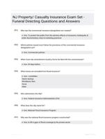NJ Property/ Casualty Insurance Exam Set - Funeral Directing Questions and Answers