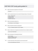 IHOP BOH SOP study guide graded A+