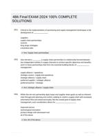 486 Final EXAM 2024 100% COMPLETE  SOLUTIONS