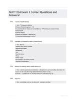 NUFT 204 Exam 1 Correct Questions and Answers!