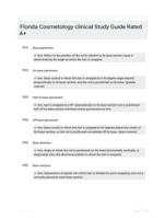 Florida Cosmetology clinical Study Guide Rated A+