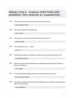 Milady's Chpt 6.. Anatomy QUESTIONS AND ANSWERS 100% VERIFIED A+ GUARANTEED