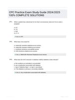 CPC Practice Exam Study Guide 2024/2025  100%  COMPLETE SOLUTIONS