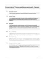 Essentials of Corporate Finance Already Passed