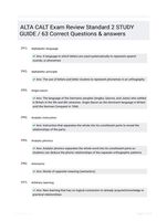 ALTA CALT Exam Review Standard 2 STUDY GUIDE / 63 Correct Questions & answers