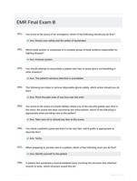 EMR Final Exam B