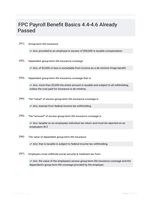 FPC Payroll Benefit Basics 4.4-4.6 Already Passed