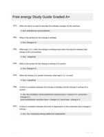 Free energy Study Guide Graded A+