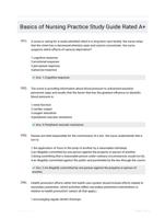 Basics of Nursing Practice Study Guide Rated A+