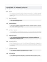 Kaplan MCAT  Already Passed