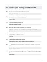 POL 101-Chapter 9 Study Guide Rated A+