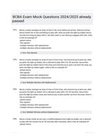 BCBA Exam Mock Questions 2024/2025 already passed