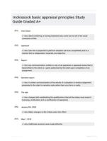 mckissock basic appraisal principles Study Guide Graded A+