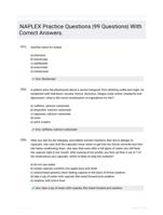NAPLEX Practice Questions |99 Questions| With Correct Answers.
