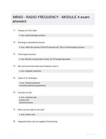 MRSO - RADIO FREQUENCY - MODULE 4 exam answers