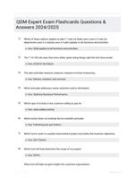 QDM Expert Exam Flashcards Questions & Answers 2024/2025