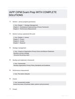 IAPP CIPM Exam Prep WITH COMPLETE SOLUTIONS