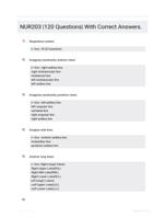 NUR203 |120 Questions| With Correct Answers.