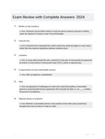Exam Review with Complete Answers- 2024