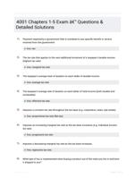 4001 Chapters 1-5 Exam - Questions & Detailed Solutions