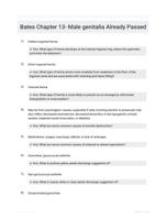 Bates Chapter 13- Male genitalia Already Passed