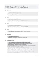 AAOS Chapter 1-5 Already Passed