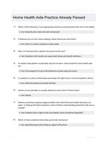 Home Health Aide Practice Already Passed