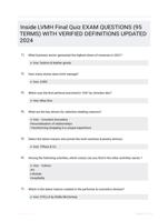 Inside LVMH Final Quiz EXAM QUESTIONS (95 TERMS) WITH VERIFIED DEFINITIONS UPDATED 2024