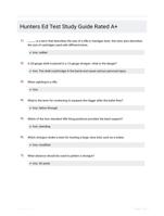 Hunters Ed Test Study Guide Rated A+
