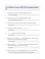 121 Module 4 exam 2024/2025  already graded A+