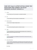 HUN 1201 Exam 3 LATEST  ACTUAL EXAM 130+ QUESTIONS AND CORRECT DETAILED ANSWERS  |ALREADY GRADED A+