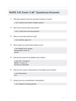 NURS 242 Exam 3 - Questions/Answers