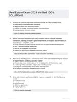 Real Estate Exam  2024 Verified 100% SOLUTIONS