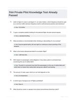 FAA Private Pilot Knowledge Test Already Passed