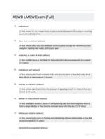 ASWB LMSW Exam (Full)