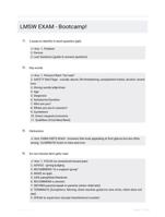 LMSW EXAM - Bootcamp!