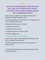 ATI RN VATI COMPREHENSIVE PREDICTOR EXAM  2024 -2025 LATEST VERSION WITH UPDATED  QUESTIONS AND ACCURATE ANSWERS VERIFIED