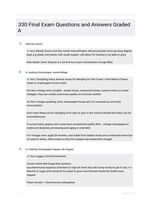 330 Final Exam Questions and Answers Graded A